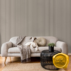 Papel De Parede Adesivo Ripado Claro Liso Lavável Sala 3mts