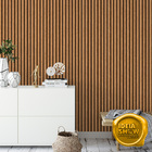 Papel De Parede Adesivo Ripado Claro Rustico Personalizado