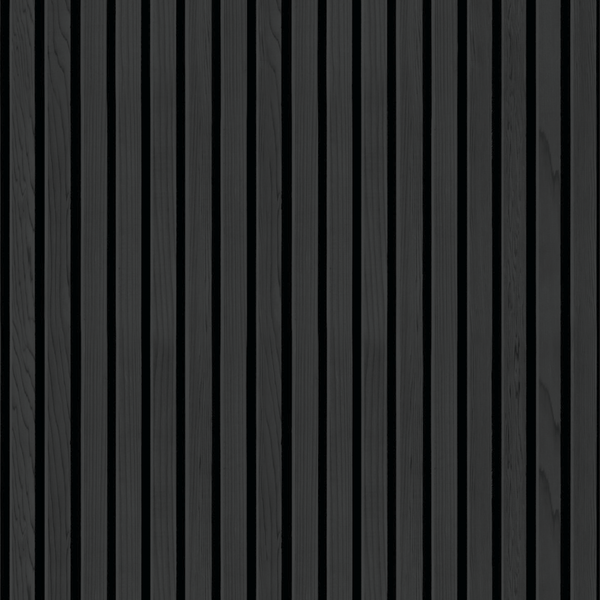 Papel De Parede Adesivo Ripado De Madeira Fina Dark Sala 10m