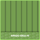 Papel De Parede Adesivo Ripado Verde Claro Personalizado 3m