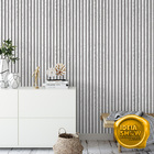 Papel De Parede Adesivo Ripas De Madeira Branca Quarto Sala