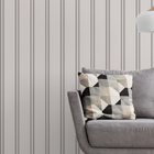 Papel De Parede Adesivo Ripas De Madeira Grande Bege Claro