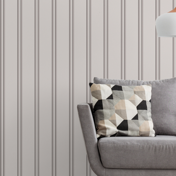 Papel De Parede Adesivo Ripas De Madeira Grande Bege Claro