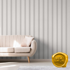 Papel De Parede Adesivo Ripas De Madeira Grande Branco Sala