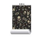 Papel De Parede Adesivo Rock'n Roll Retrô N05085