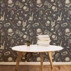 Papel De Parede Adesivo Rock'n Roll Retrô N05085