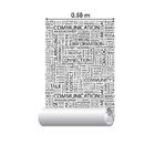 Papel De Parede Adesivo Rolo 0,48x2,50m Jornal