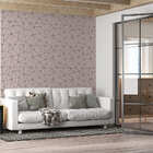 Papel De Parede Adesivo Rosa E Preto Geométrico 2,80m