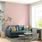 Papel De Parede Adesivo Rosa Minimalista Geométrico 2,80m