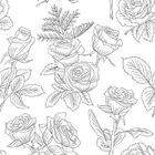 Papel De Parede Adesivo Rosas P&b N010181