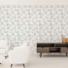 Papel De Parede Adesivo Rosas P&b N010181