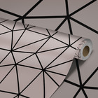 Papel De Parede Adesivo Rosé Geométrico Lavável Vinilico 3m