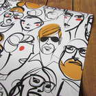 Papel De Parede Adesivo Rostos Pessoas 287312792