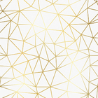 Papel De Parede Adesivo Sala Pirâmides Branco Gold 3m