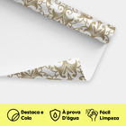 Papel De Parede Adesivo Sala Quarto Arabesco Floral Gold 3m