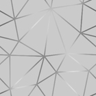 Papel De Parede Adesivo Sala Triângulos Cinza Lavável 6m