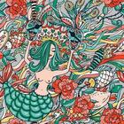 Papel De Parede Adesivo Sereia Peixe 234382300