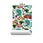 Papel De Parede Adesivo Summer Surf N014187