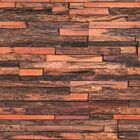 Papel De Parede Adesivo Tacos Madeira Rústica Decoração 2,5mx