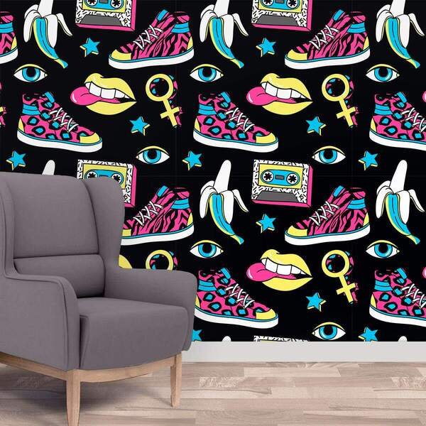 Papel De Parede Adesivo Teen Mod 04 Vinílico 60x300cm