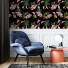 Papel De Parede Adesivo Tendenci Estampa De Folhas Rolo 3 Met