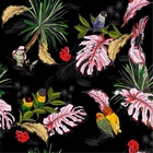 Papel De Parede Adesivo Tendenci Estampa De Folhas Rolo 3 Met