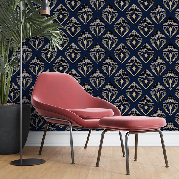 Papel De Parede Adesivo Tendenci Estampa Formas 3 Metros - Vi