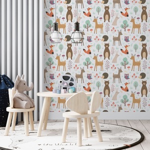 Papel De Parede Infantil Para Quartos De Bebe Ofertas Imperdiveis Leroy Merlin Modelos de papel de parede leroy merlin. papel de parede adesivo tendenci estampa infantil animais rolo 3 metros ive