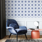 Papel De Parede Adesivo Tendenci Estampa Ladrilhos Rolo 3 Met