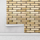Papel De Parede Adesivo Tijolinho Bege