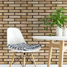 Papel De Parede Adesivo Tijolinho Bege