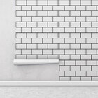 Papel De Parede Adesivo Tijolinho Cinza