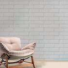 Papel De Parede Adesivo Tijolo Branco Vinílico 60x300cm