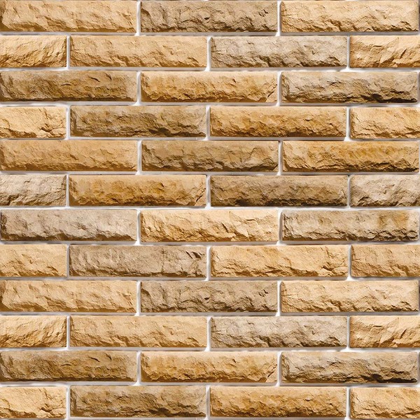 Papel De Parede Adesivo Tijolo Com Filetes Laranja Marrom 12m