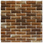 Papel De Parede Adesivo Tijolo Marrom 300x52cm