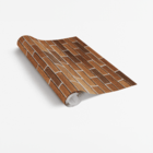 Papel De Parede Adesivo Tijolo Marrom Estilo Inglês Sala 6mx5