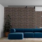 Papel De Parede Adesivo Tijolo Marrom Np009