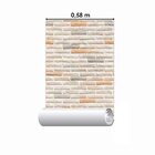 Papel De Parede Adesivo Tijolo Neutro Np073
