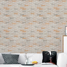 Papel De Parede Adesivo Tijolo Neutro Np073