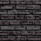 Papel De Parede Adesivo Tijolo Preto Decoração Sala Quarto 12