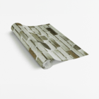 Papel De Parede Adesivo Tijolo Quadrados Branco Decoração 2,5