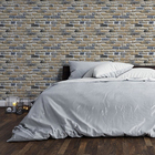 Papel De Parede Adesivo Tijolo Rústico Np074