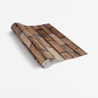 Papel De Parede Adesivo Tijolo Rústico Tijolinho Marrom 2,5mx