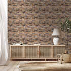 Papel De Parede Adesivo Tijolo Tijolinho Bege E Marrom Sala 1