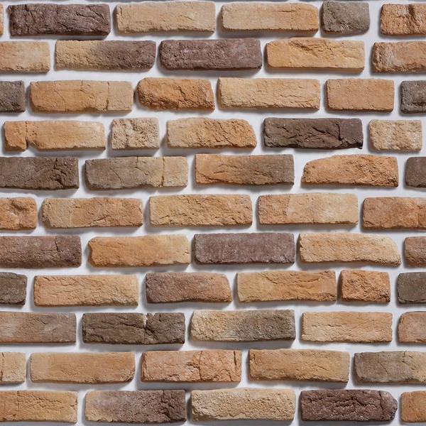 Papel De Parede Adesivo Tijolo Tijolinho Bege E Marrom Sala 3