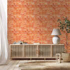 Papel De Parede Adesivo Tijolo Tijolinho Rosado Sala Quarto 6