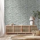 Papel De Parede Adesivo Tijolo Tijolinho Tons De Cinza Sala 3