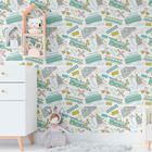 Papel De Parede Adesivo Trens N011027