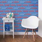 Papel De Parede Adesivo Trenzinho Azul 343