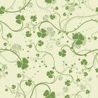 Papel De Parede Adesivo Trevo Verde 663